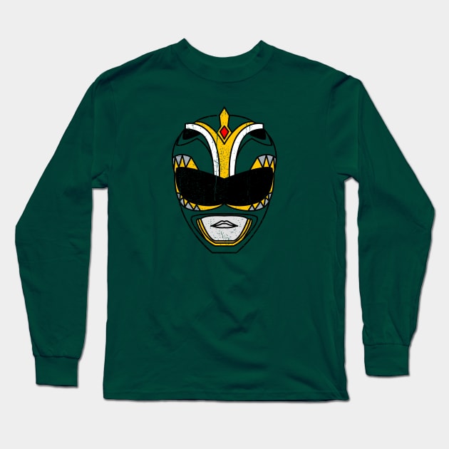 Green Ranger Redux Long Sleeve T-Shirt by nickbeta